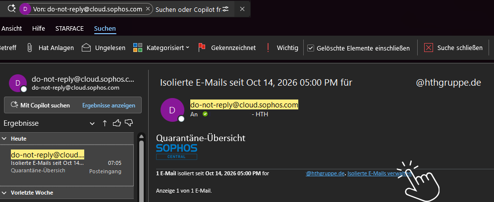 Mailsecurity finden